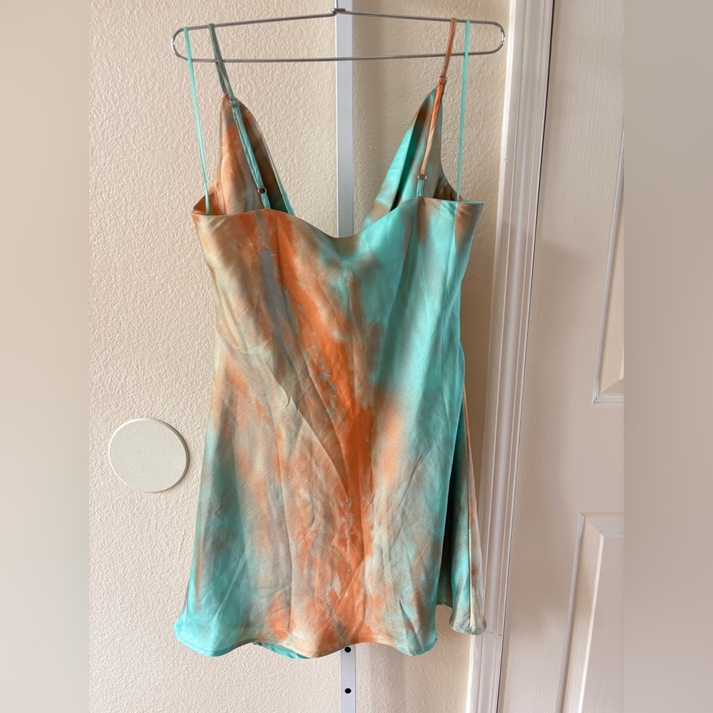 NWT - 12th Tribe Ventura Tie Dye Mini Slip Dress - Size L - Picture 6 of 7